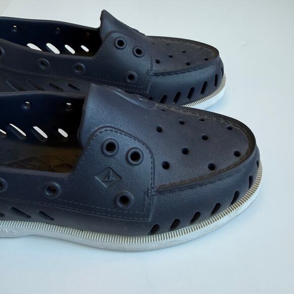 Sperry Top Sider Navy Blue Boat Shoes Mens 3 Womens 5 - Picture 4 of 11